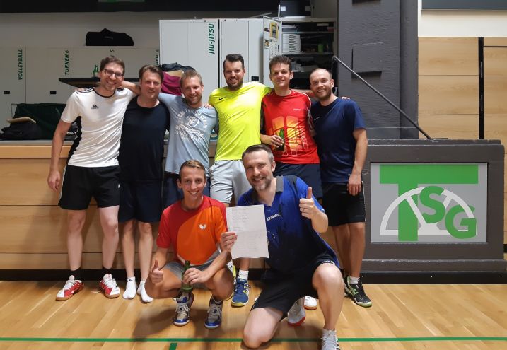 Tischtennistennisturnier-Siegerphoto